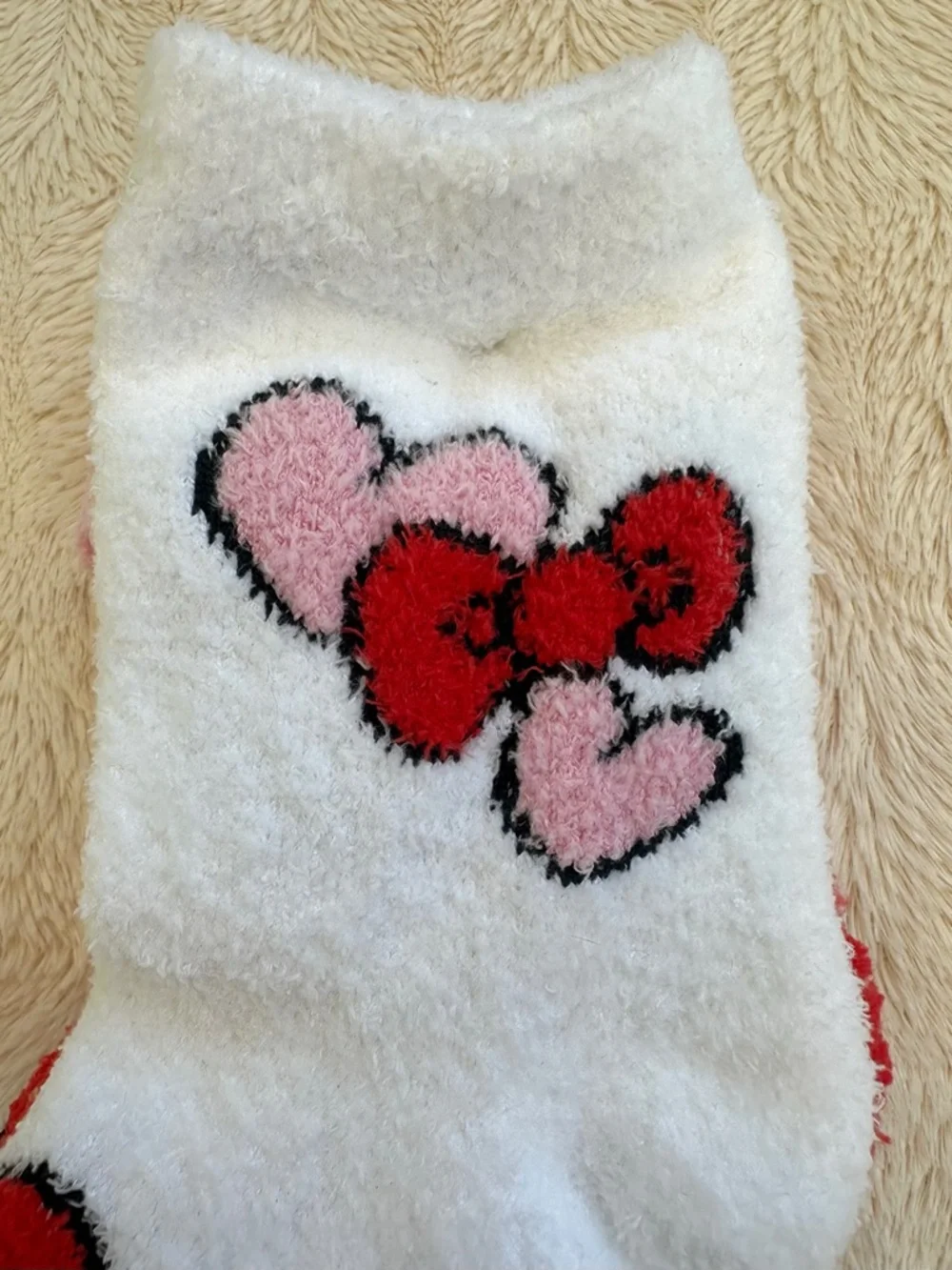 NEW Sanrio Hello Kitty Pack of 3 Valentine’s Day Gift Plush Socks - Picture 14 of 17